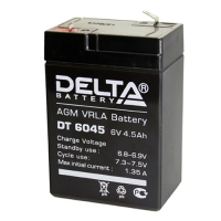Аккумулятор 6 вольт 4.5 ампер DT-6045, Аккумулятор 6v 4.5ah Delta DT 6045