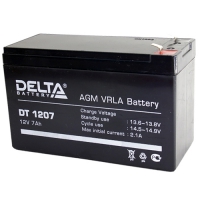 Аккумулятор 12v 7ah Delta DT 1207, Аккумулятор 12 в 7ач, 12 вольт 7 а/ч, Аккумулятор для фонаря пр-12